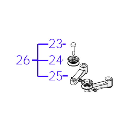 Grupo de eje de parachoques Ambrogio 4.0: 042Z17000B | NewgardenParts.com