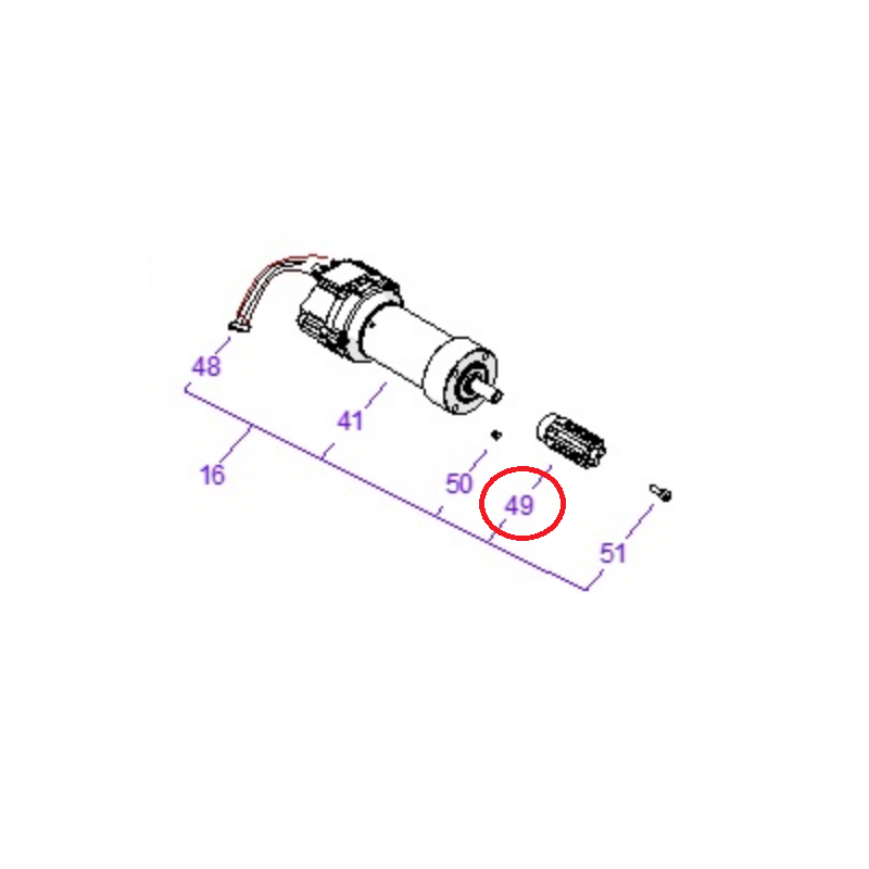 Ambrogio 4.0 Radmotor-Sechskant: 042Z18100A