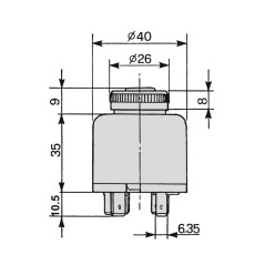 Blocchetto avviamento con chiave 3 posizioni COBO macchina agricola GOLDONI | NewgardenParts.com