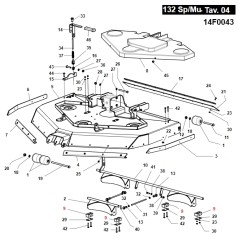 Bloc de fixation de l'arbre plat ORIGINAL GIANNI FERRARI 01.40.40.0117