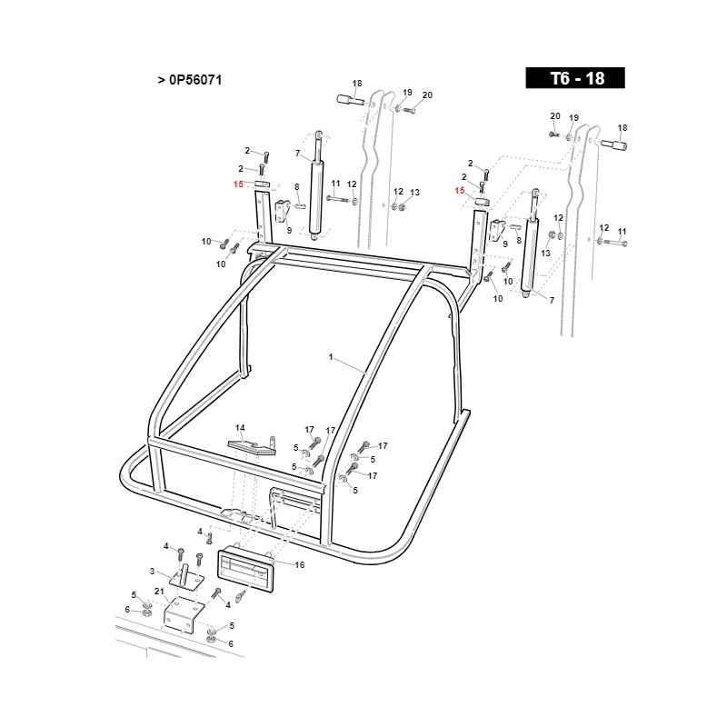 Bloque de fijación del pasador del capó GIANNI FERRARI ORIGINAL 01.50.01.1550