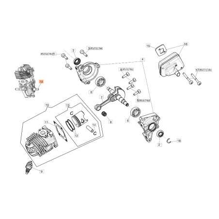 ORIGINAL OLEOMAC 50290154CR GST250 models chainsaw pivot block | NewgardenParts.com