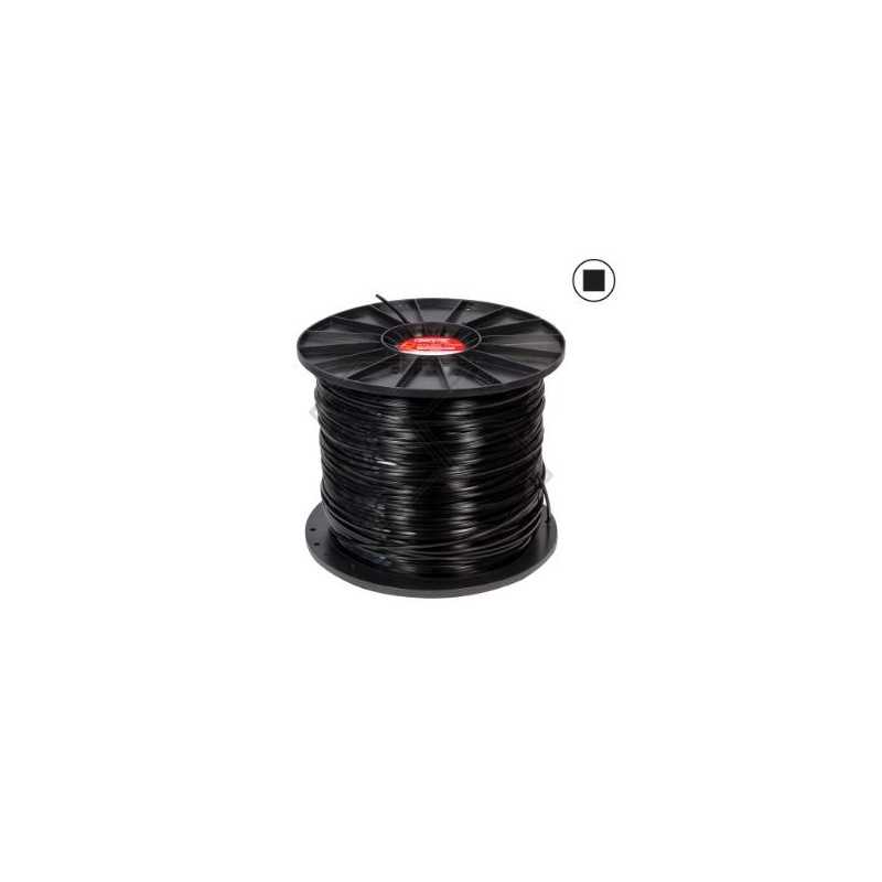 Bobine de 8 kg de fil de débroussailleuse FORESTAL, section carrée Ø 4,5 mm