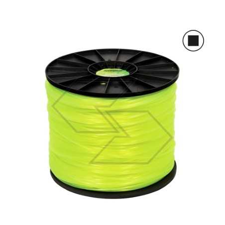 Bobine de 8 kg de fil de débroussailleuse STRONG, section carrée Ø 4,0 mm | NewgardenParts.com