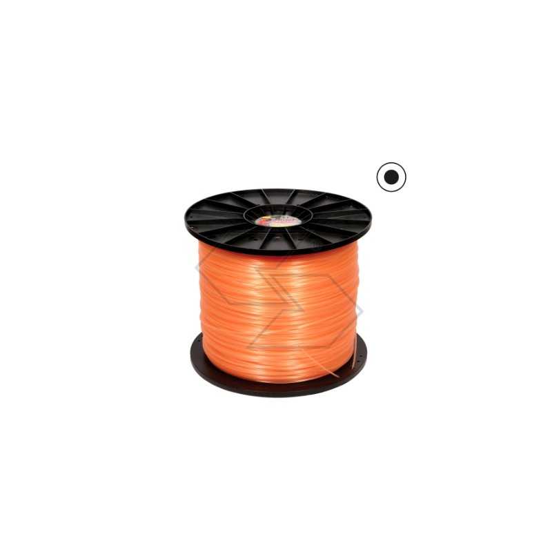 Bobina de 8 kg de hilo redondo para desbrozadora DUBLE STRONG de Ø 2,7 mm y 1600 m de longitud.
