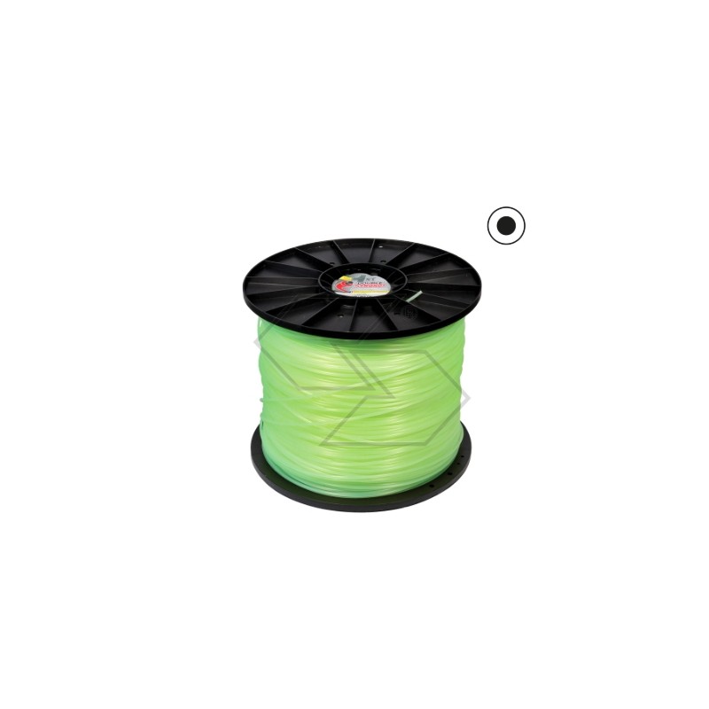 Bobine 10KG de fil rond de débroussailleuse DUBLE STRONG Ø  3.0 mm longueur 1240 m