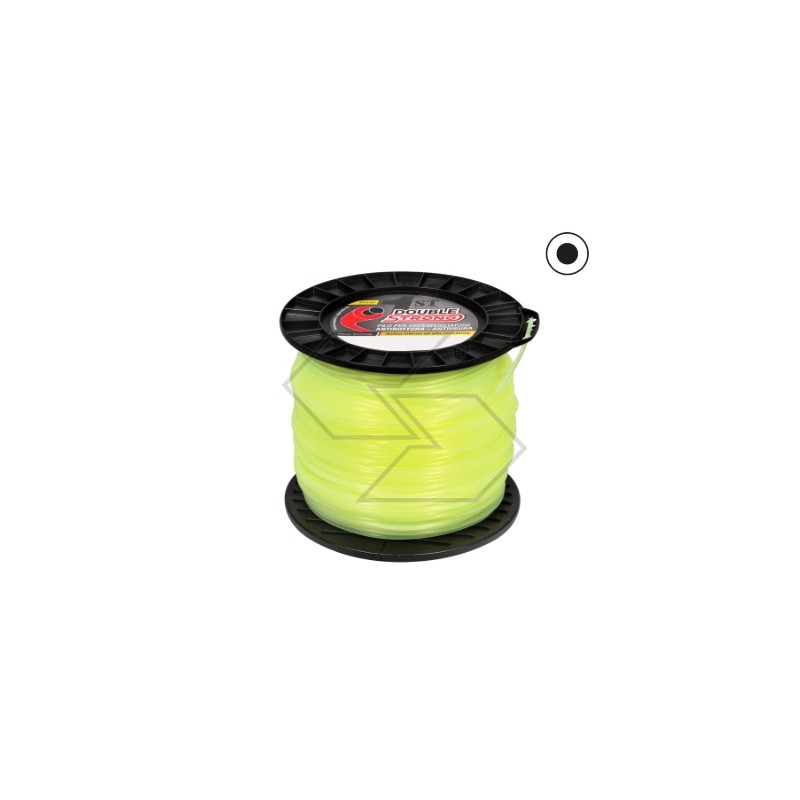 Bobine 10KG de fil à débroussailler DUBLE STRONG rond Ø  3.5 mm longueur 910 m