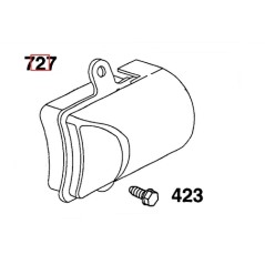 Original BRIGGS & STRATTON Rasenmäher-Motorabdeckung 492698 | NewgardenParts.com