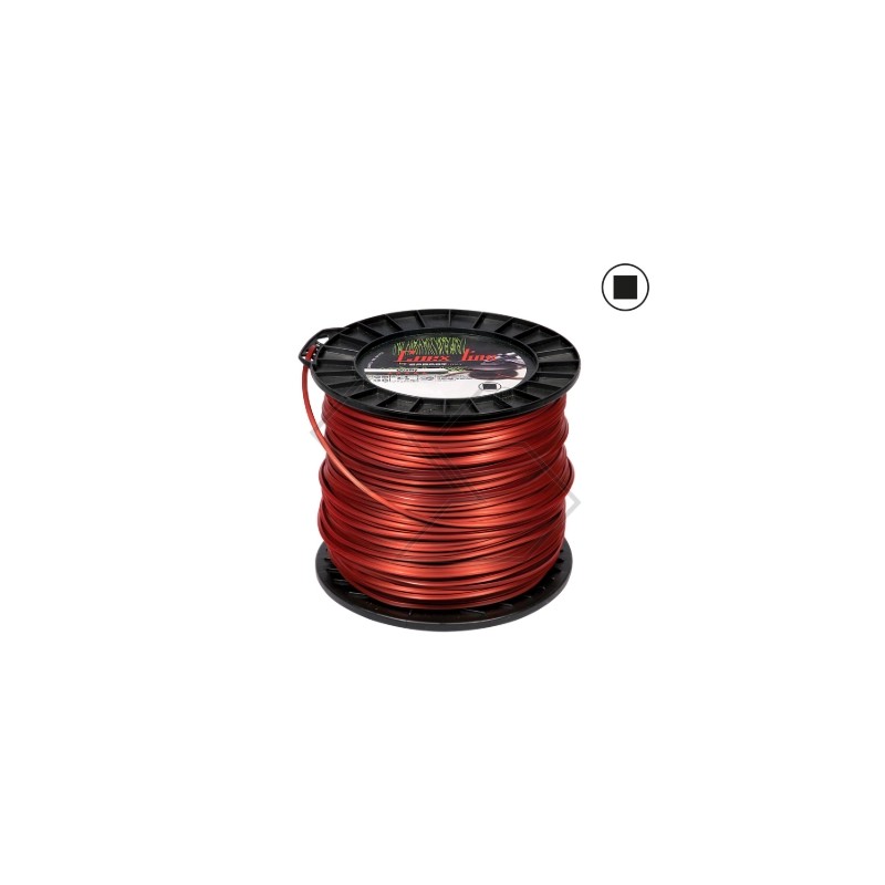 Spool of 2 kg COEX LINE brushcutter wire square Ø  3.0 mm length 221 m