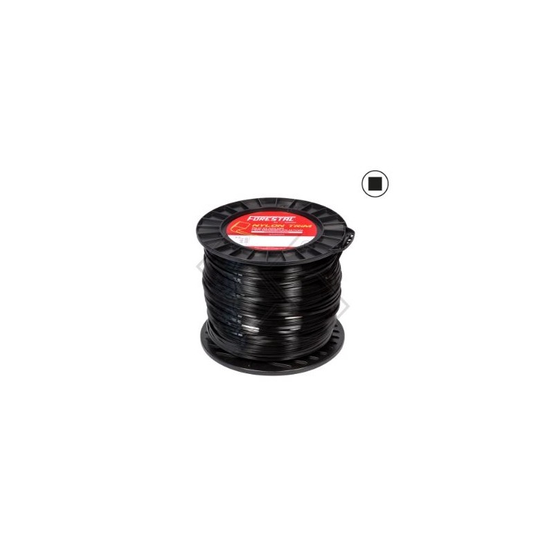 2 Kg spool of wire for FORESTAL brush cutter, square section Ø  4.0 mm