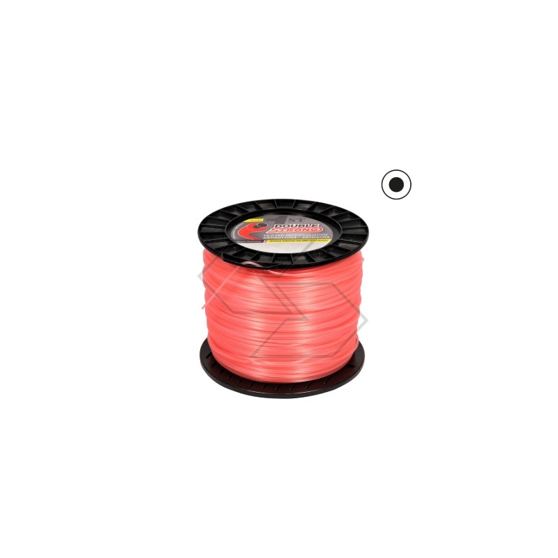 2KG spool of brushcutter wire DUBLE STRONG round cross section Ø  2.4mm length 388m