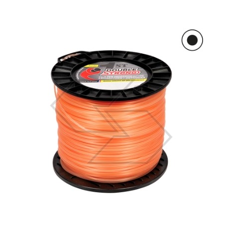 Bobina 2KG filo decespugliatore DUBLE STRONG sezione tonda Ø2,7mm lunghezza 318m | NewgardenParts.com