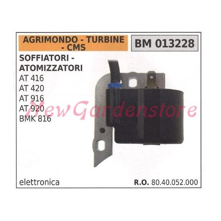 Bobina accensione AGRIMONDO per motori AT416 AT420 AT916 AT920 BMK816 013228 | NewgardenParts.com