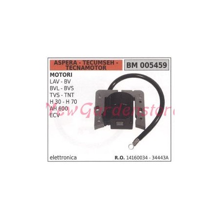 Bobina accensione ASPERA per motori LAV BV BVL BVS TVS TNT H30 H70 AH600 ECV 005459 | NewgardenParts.com