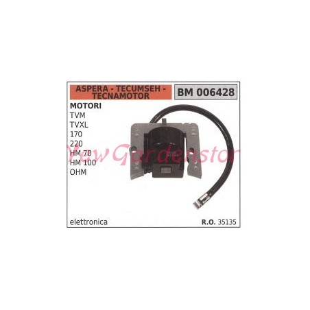 Bobina accensione ASPERA per motori tvm  tvxl  170  220  hm 100 ohm 006428 | NewgardenParts.com