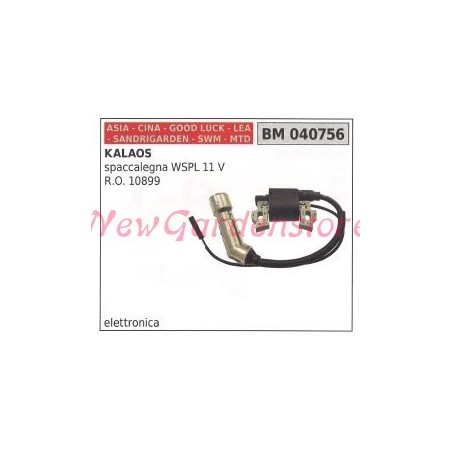 Bobina accensione CINA per kalaos SPACCALEGNA wspl 11 v 040756 | NewgardenParts.com