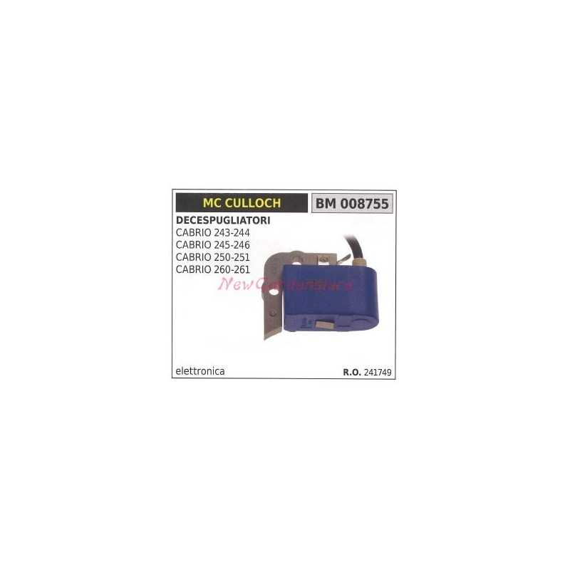 Bobine d'allumage pour débroussailleuse compatible MCCULLOCH CABRIO 243 POULAN BBT24