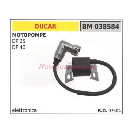 Bobina accensione DUCAR per MOTOPOMPE DP 25 DP 40 038584 | NewgardenParts.com