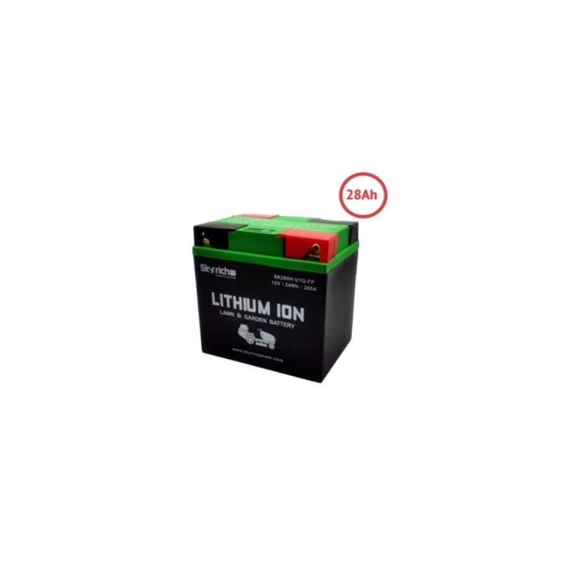 Batteria al litio SKYRICH trattorino tagliaerba capacita' 28Ah tensione 12V