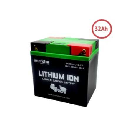 Batteria al litio SKYRICH trattorino tagliaerba capacita' 32Ah tensione 12V