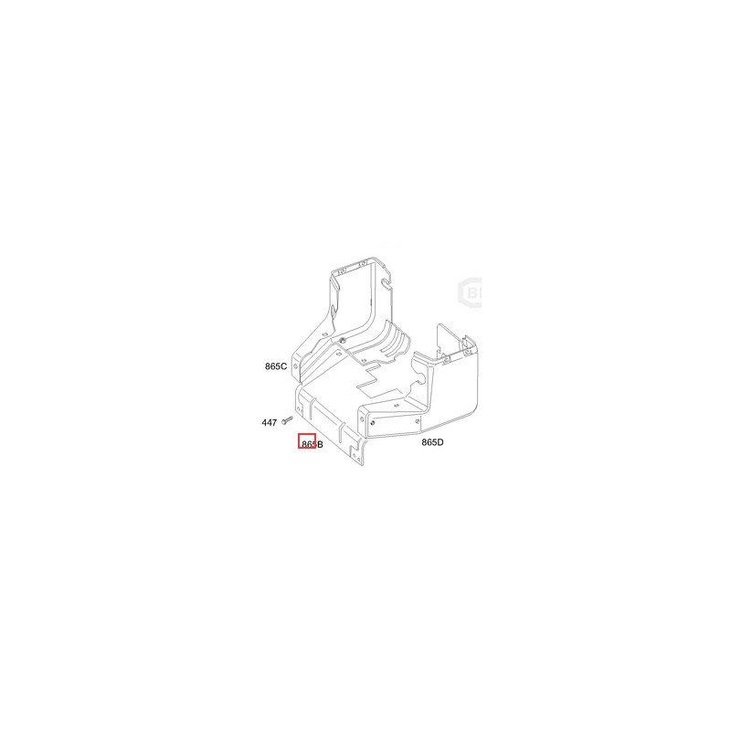 Couvercle du guide d'air de la tondeuse du tracteur de pelouse BRIGGS & STRATTON d'origine 690830