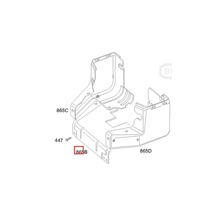 Copertura guida aria trattorino tagliaerba originale BRIGGS & STRATTON 690830 | NewgardenParts.com