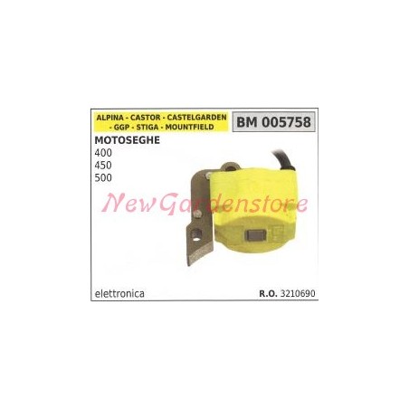 Bobina accensione GGP per motoseghe 400 450 500 005758 | NewgardenParts.com