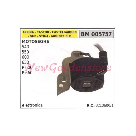 Bobina accensione GGP per motoseghe 540 550 600 650 P600 P660 005757 | NewgardenParts.com