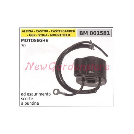 Bobina accensione GGP per motoseghe 70 001581 | NewgardenParts.com