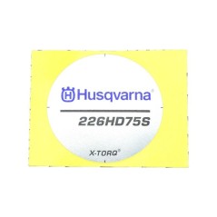 LABEL FOR 226HD75S 528051701 ORIGINAL HUSQVARNA | NewgardenParts.com