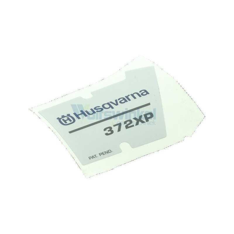 ETIKETT FÜR 372 537230201 ORIGINAL HUSQVARNA