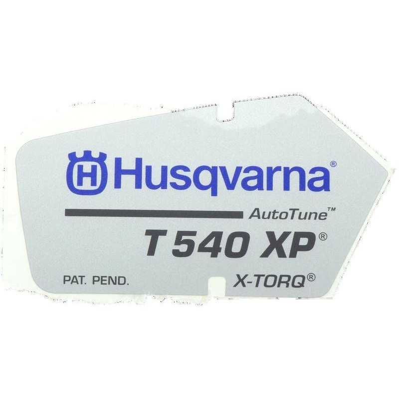 ETICHETTA T540XP 506941901 ORIGINALE HUSQVARNA