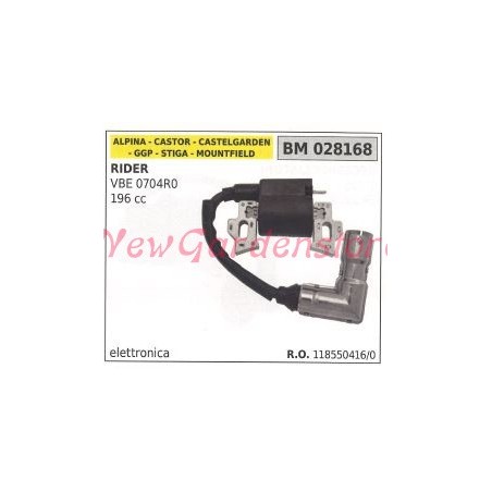 Bobina accensione GGP per rider VBE0704RO 196CC 028168 | NewgardenParts.com