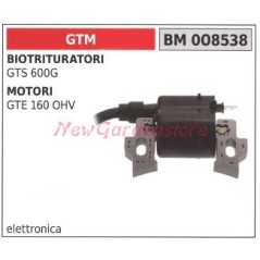 bobina accensione GTM per BIOTRITURATORI GTS 600G e motori gte 160 ohv 008538 | NewgardenParts.com