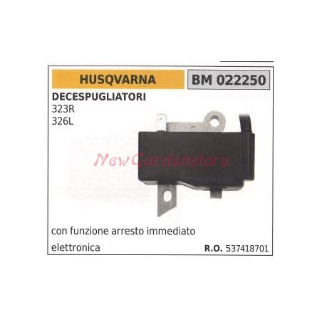 bobina accensione HUSQVARNA per decespugliatori 323r 326l 022250 | NewgardenParts.com