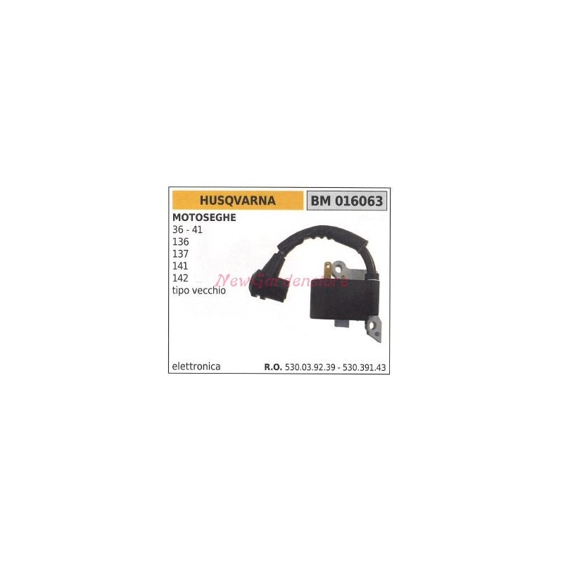 Bobina de encendido HUSQVARNA para motosierras 36 41 136 137 141 142 016063 530039239