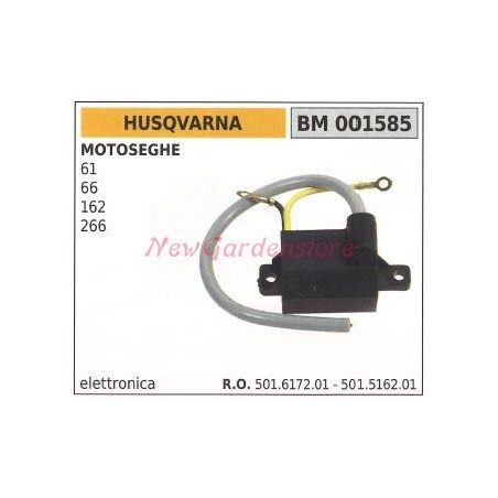 Bobina accensione HUSQVARNA per motoseghe 61 66 162 266 001585 | NewgardenParts.com