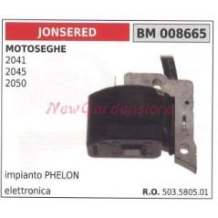 Bobina accensione JONSERED per motoseghe 2041 2045 2050 con impianto PHELON 008665 | NewgardenParts.com