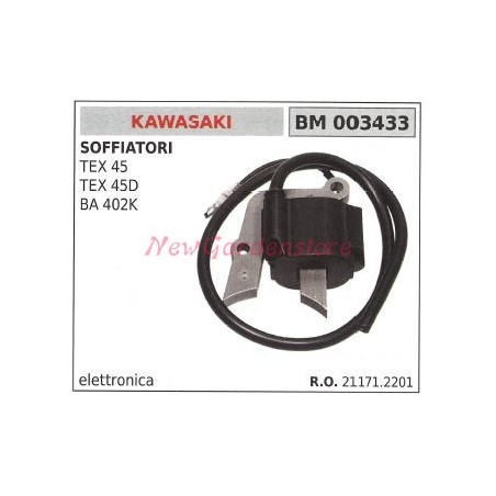 Bobina accensione KAWASAKI per soffiatori TEX 45 TEZ 45D BA 402K 003433 | NewgardenParts.com