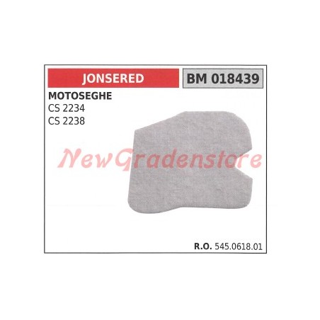 Filtro aria JONSERED motosega CS 2234 2238 018439 545061801 | NewgardenParts.com