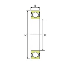 6204 Rodamiento de bolas 2RS, espesor 14 mm para maquinaria de jardinería