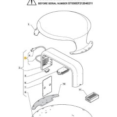 CÂBLE D'ALIMENTATION ORIGINAL STIGA - 1126-1081-01 | NewgardenParts.com