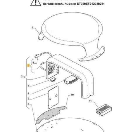 CABLE DE ALIMENTACIÓN ORIGINAL STIGA - 1126-1081-01 | NewgardenParts.com