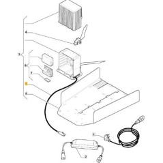 CABLE DE ALIMENTACIÓN ORIGINAL STIGA - 1126-1453-01 | NewgardenParts.com