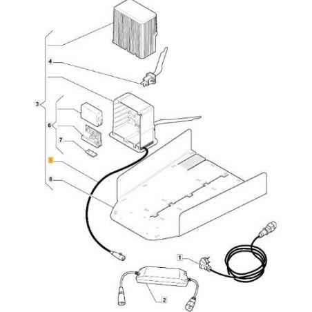 CABLE DE ALIMENTACIÓN ORIGINAL STIGA - 1126-1453-01 | NewgardenParts.com