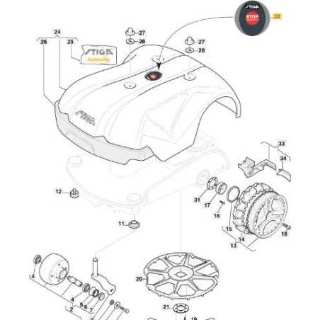 ARRÊT D'URGENCE ORIGINAL STIGA - 1126-1127-01 | NewgardenParts.com
