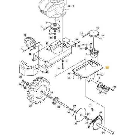 ORIGINAL STIGA GETRIEBEUNTERSTÜTZUNG – 1126-8078-01 | NewgardenParts.com