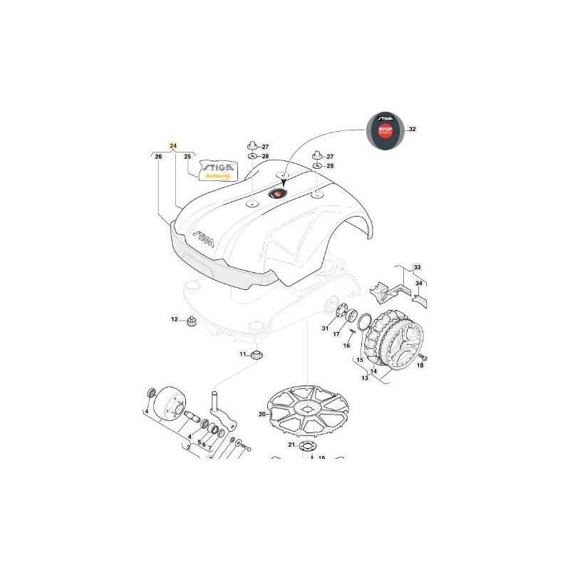 GRUPPO CALOTTA 720S ORIGINALE STIGA - 1126-1260-01