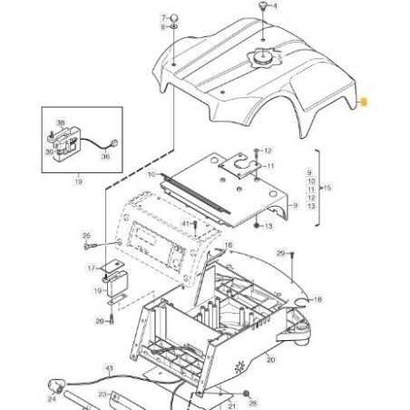 ASSEMBLAGE DE COQUE STIGA ORIGINAL - 1126-1255-01 | NewgardenParts.com
