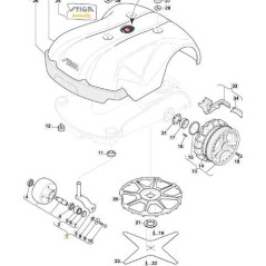 RECHTE RADBAUGRUPPE (nur V'10) ORIGINAL STIGA – 1126-1095-01 | NewgardenParts.com